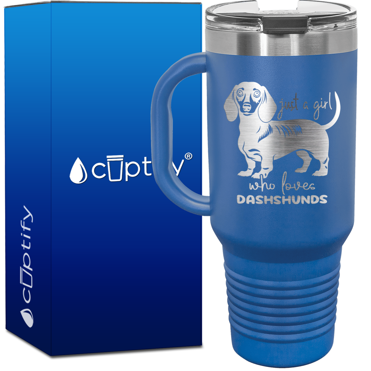 Just a Girl Who Loves Dashshunds 40oz Travel Mug