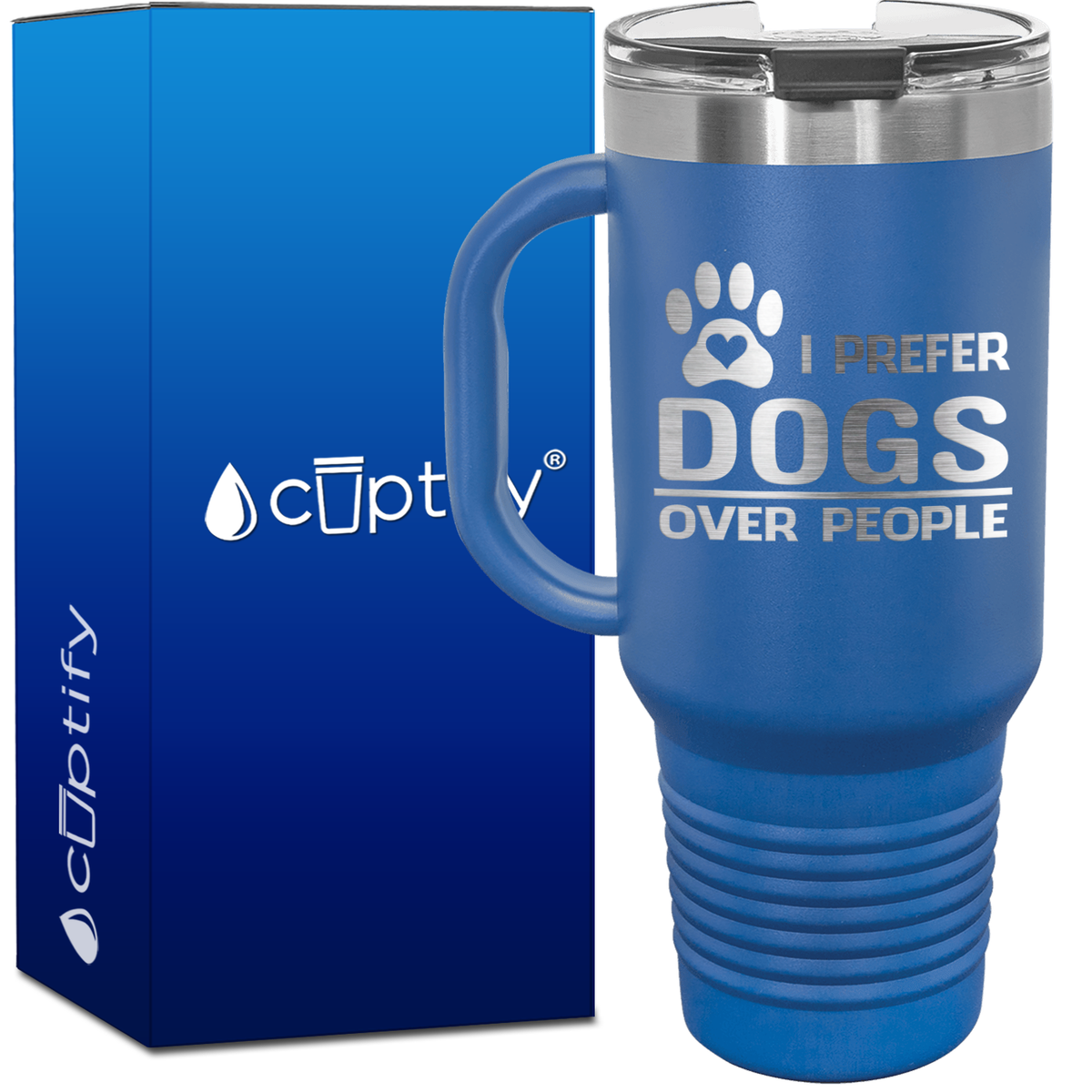 I Prefer Dogs over People 40oz Travel Mug