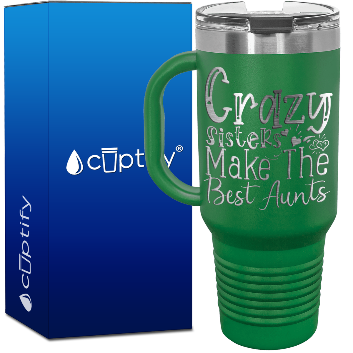Crazy Sisters Make the Best Aunts 40oz Aunt Travel Mug