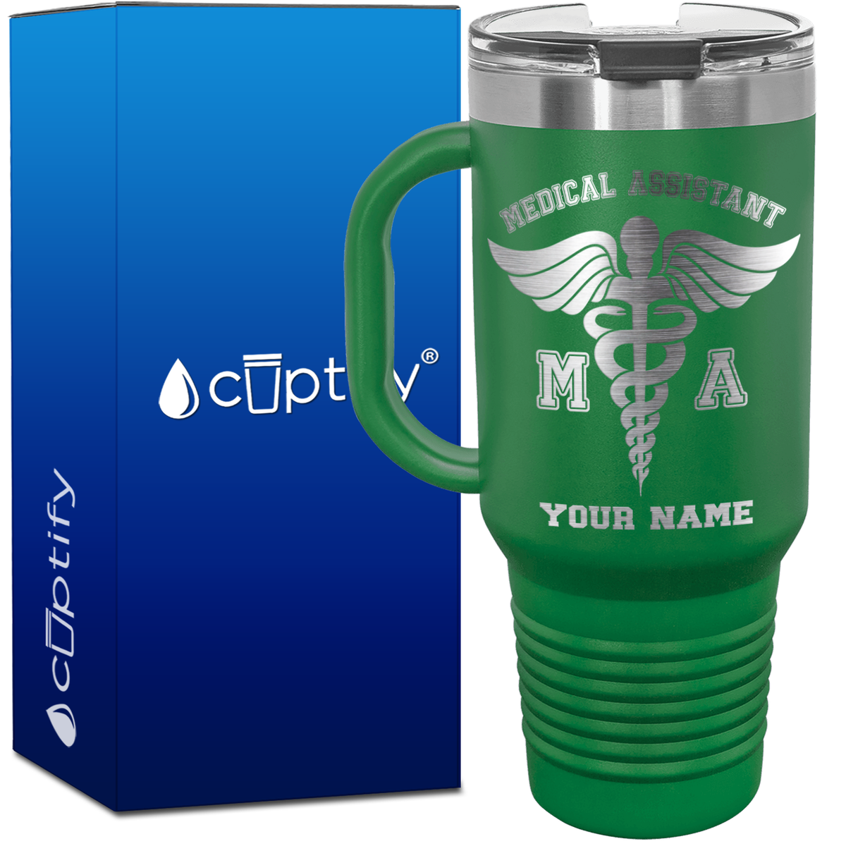 Personalized MA Medical Assistant 40oz Medical Travel Mug