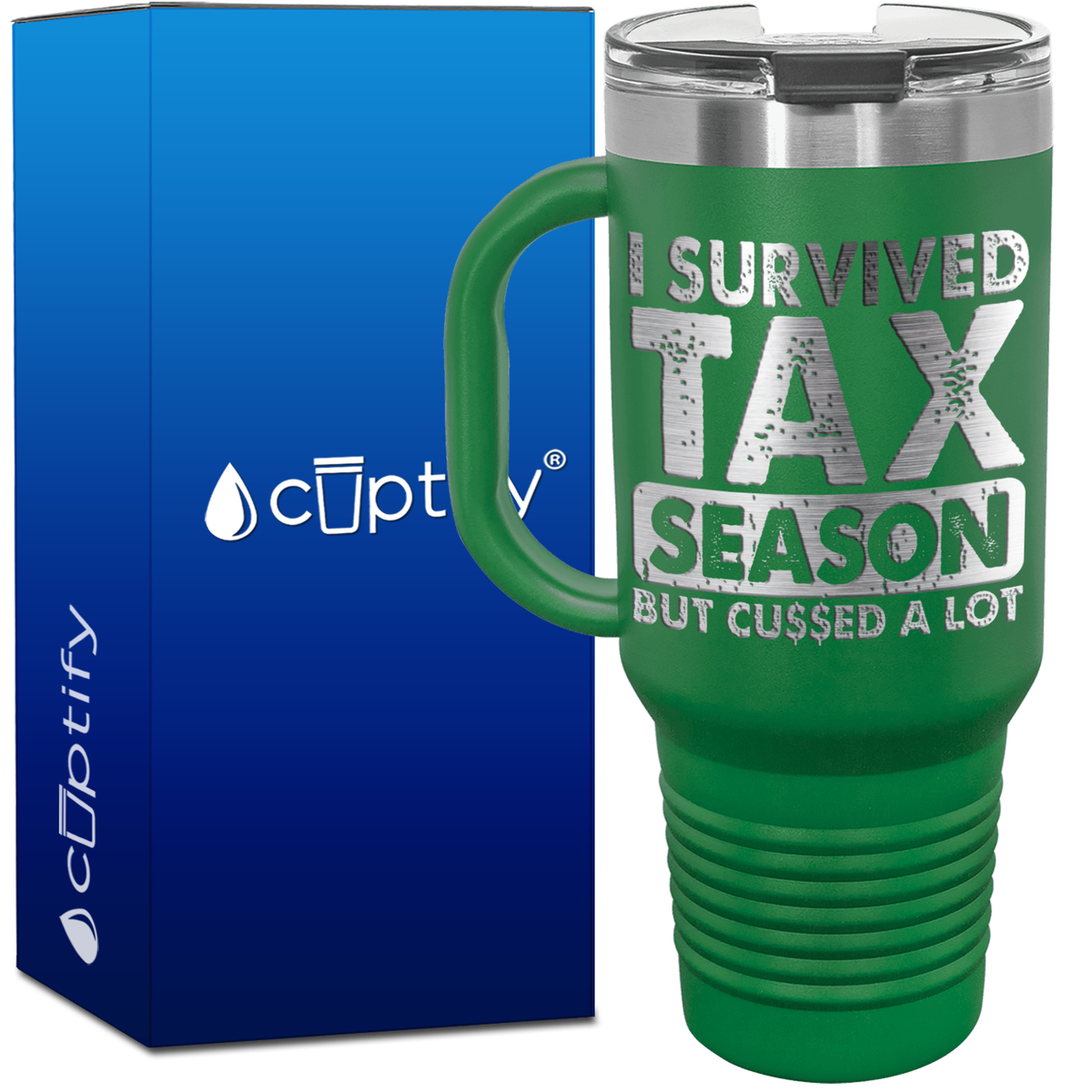 I Survived Tax Season 40oz Accountant Travel Mug