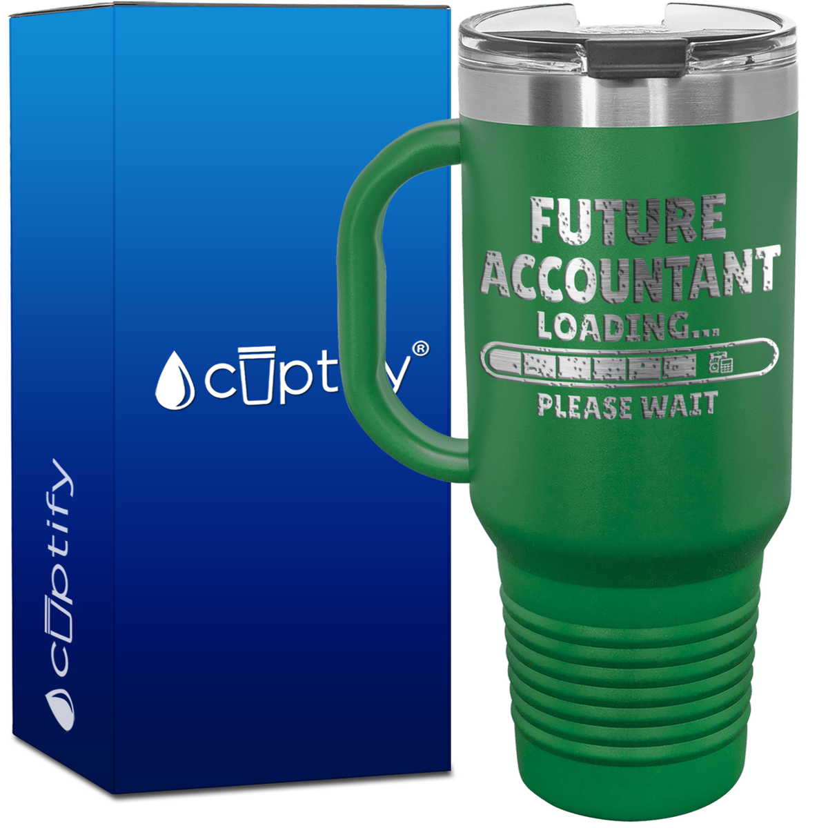 Future Accountant Loading 40oz Accountant Travel Mug