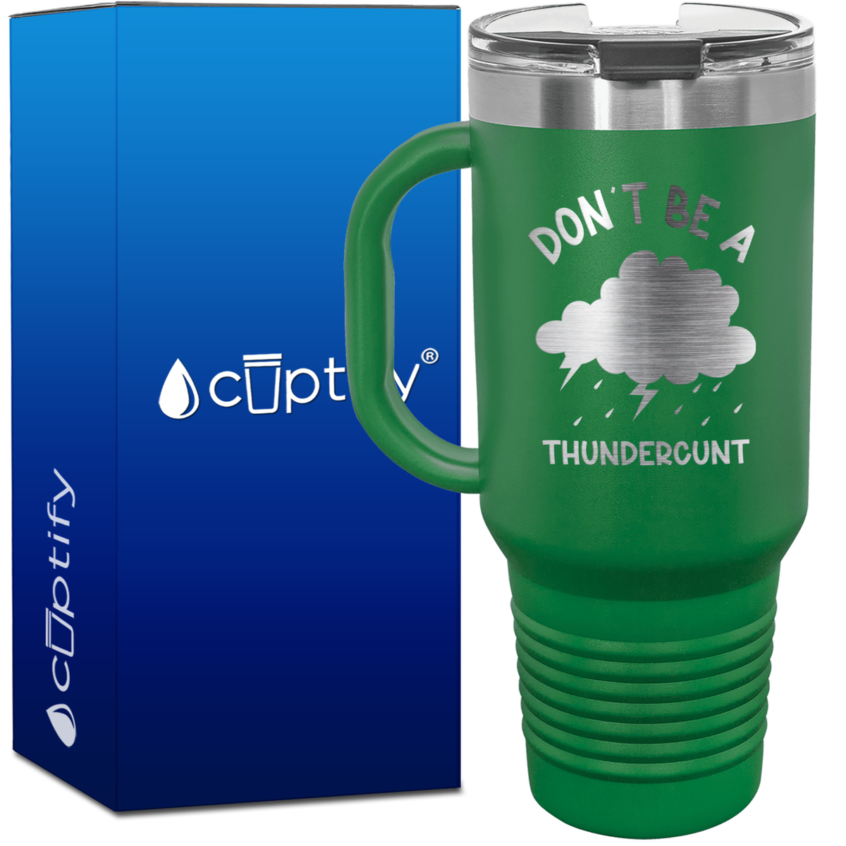 Don't be a Thundercunt 40oz Funny Travel Mug