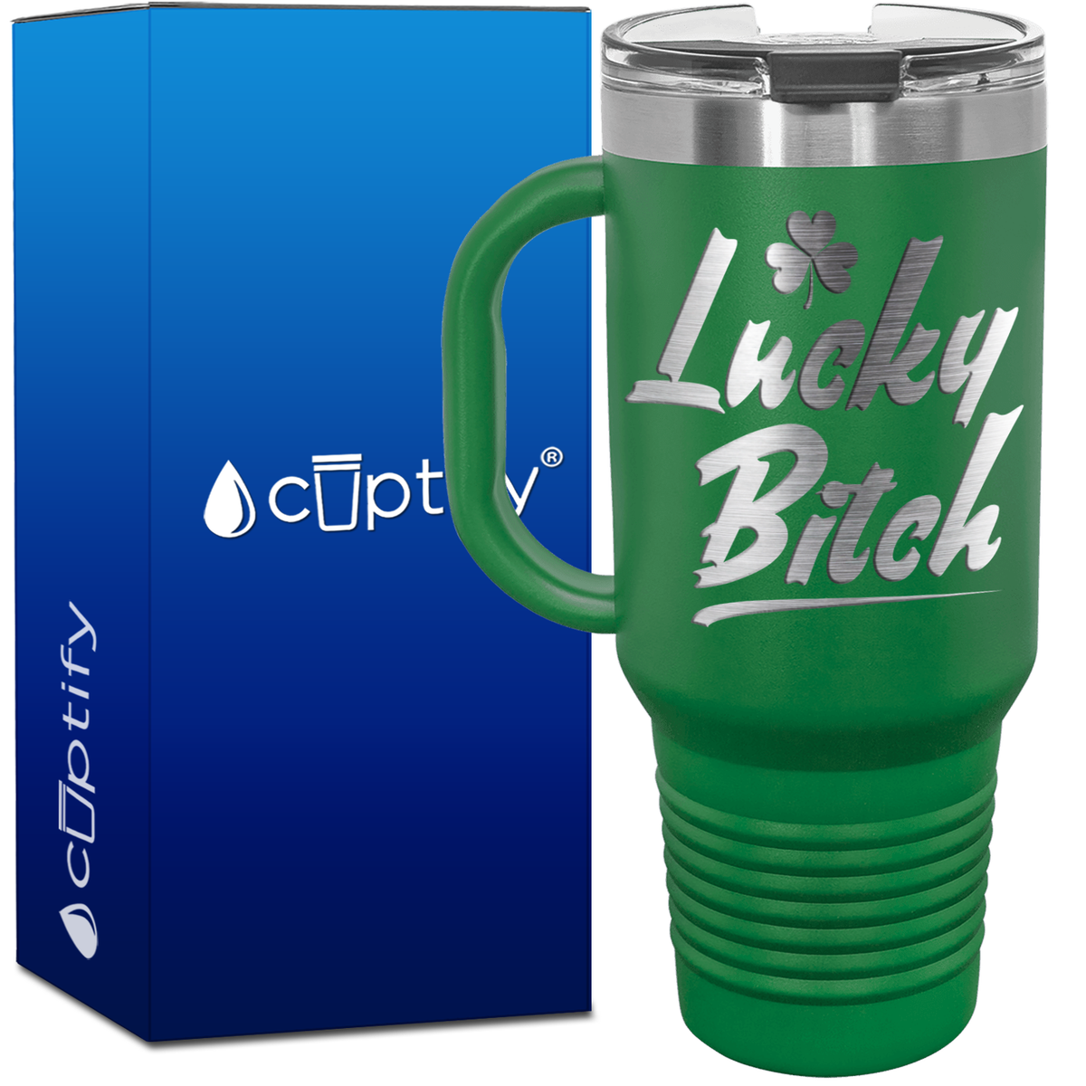 Lucky Bitch 40oz Travel Mug