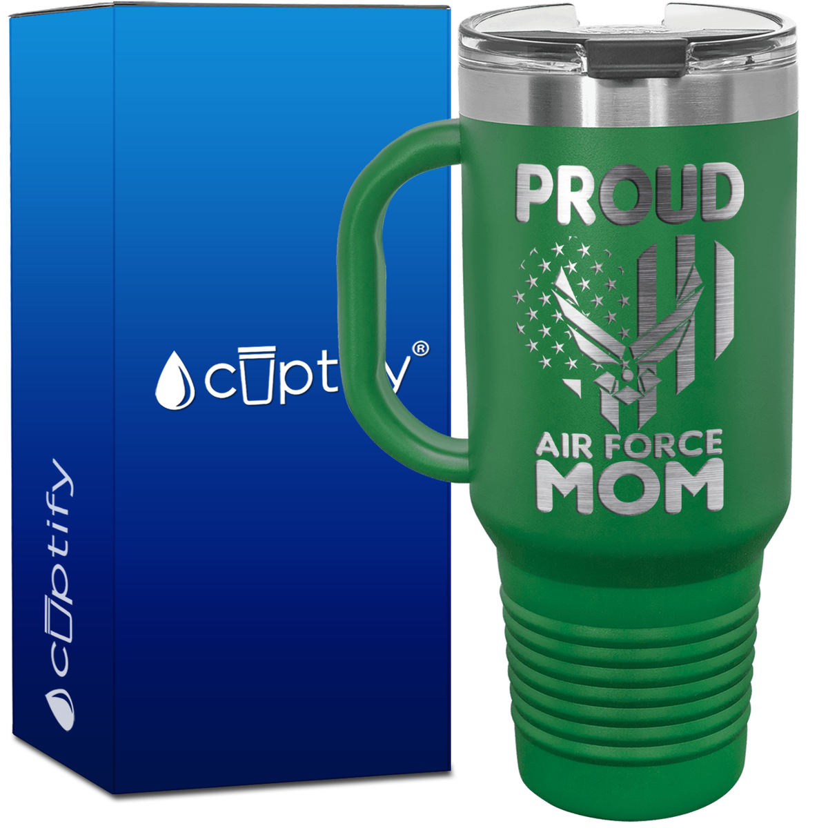 Proud Air Force Mom 40oz Travel Mug