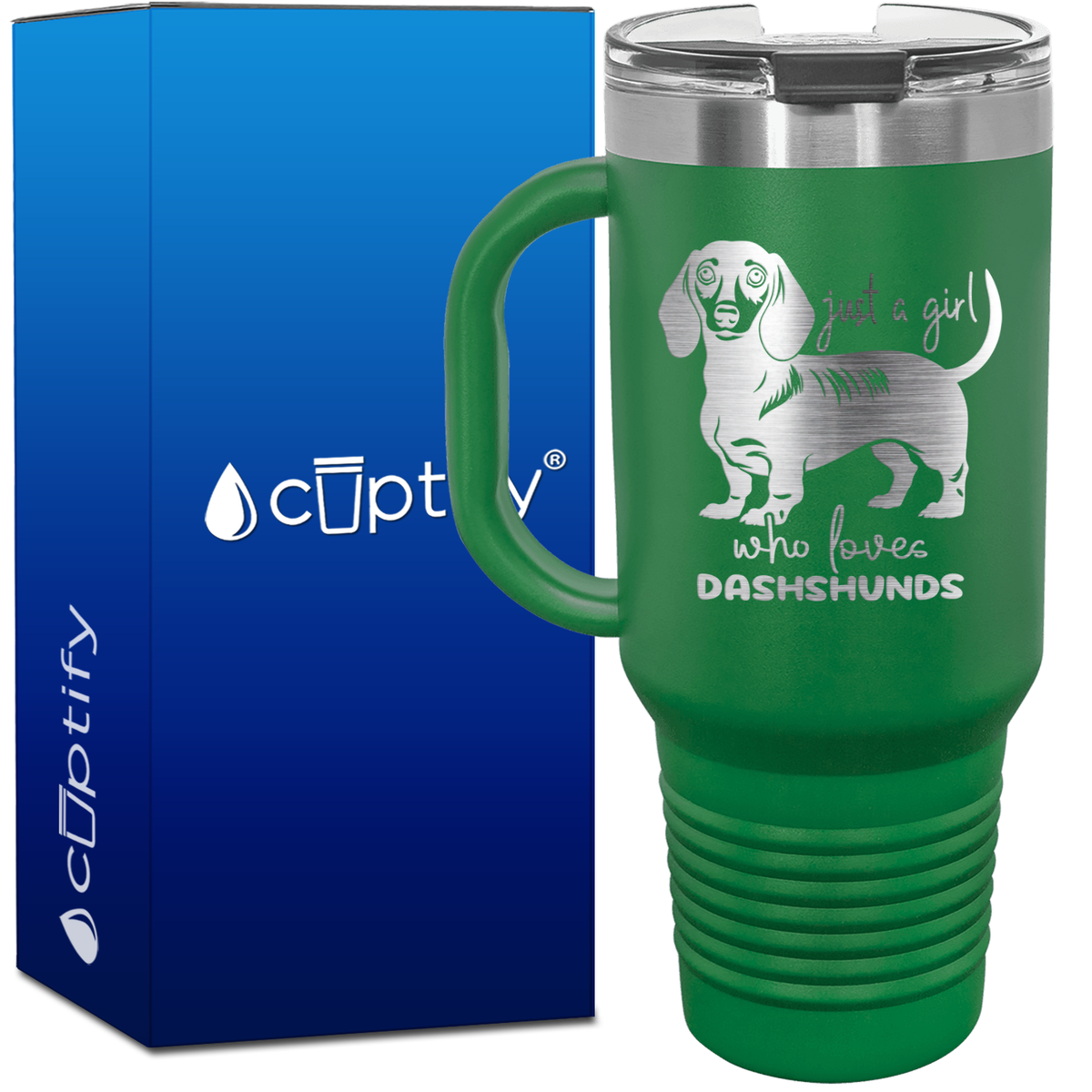 Just a Girl Who Loves Dashshunds 40oz Travel Mug