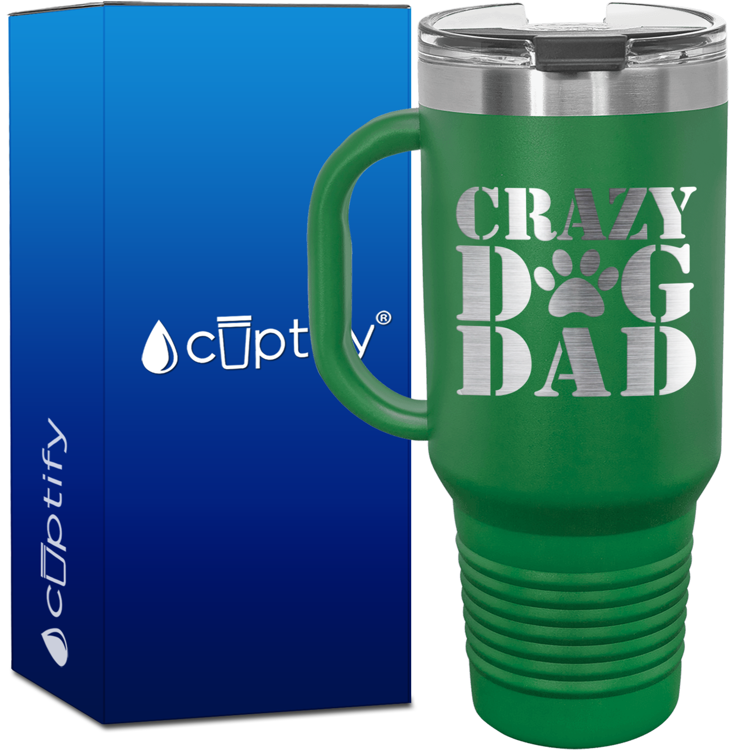 Crazy Dog Dad 40oz Travel Mug