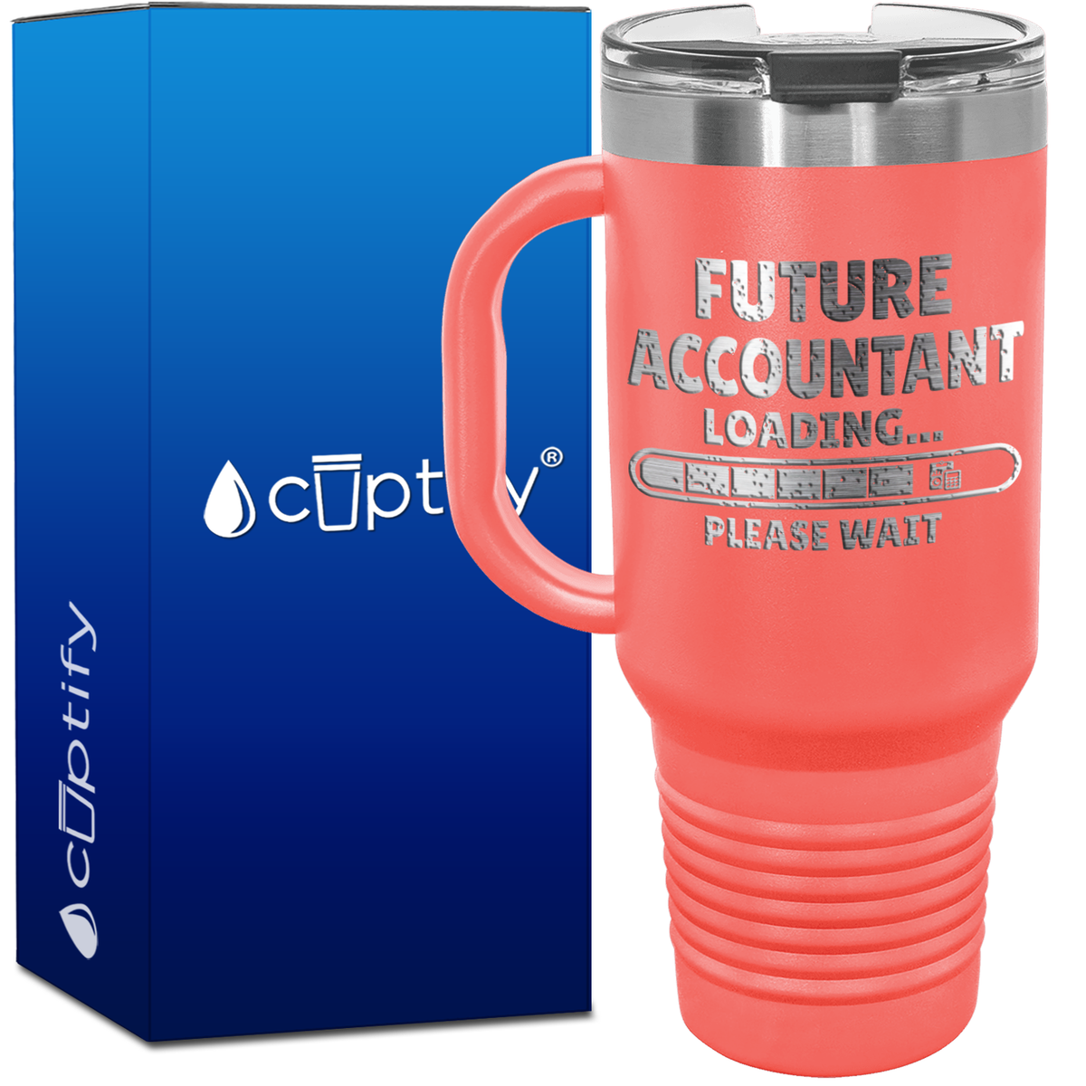 Future Accountant Loading 40oz Accountant Travel Mug