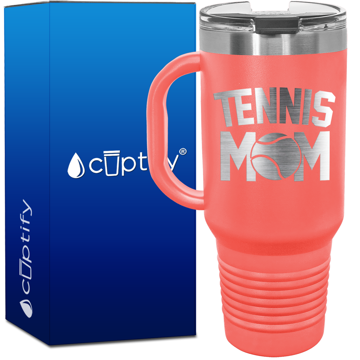 Tennis Mom 40oz Tennis Travel Mug