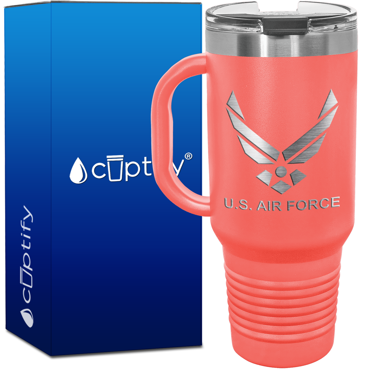 Personalized US Air Force 40oz Travel Mug
