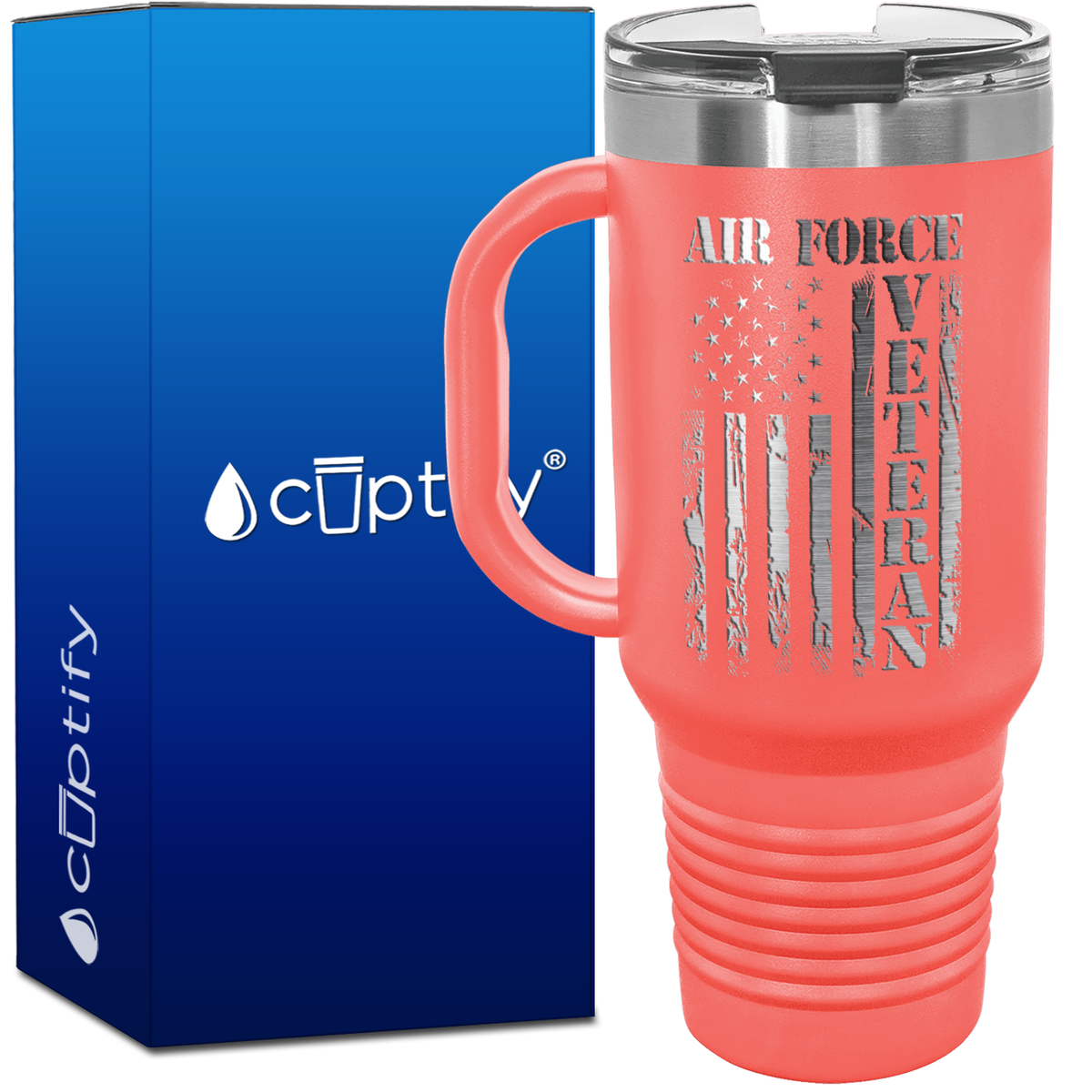 Air Force Veteran 40oz Travel Mug