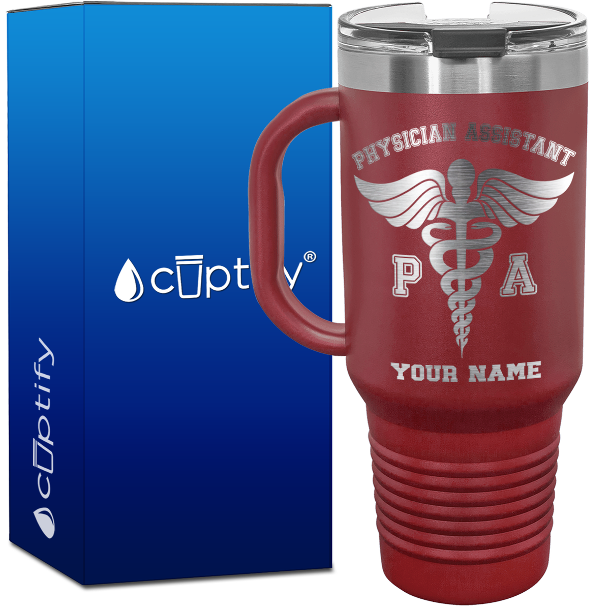 Personalized PA Physician Assistant 40oz Medical Travel Mug