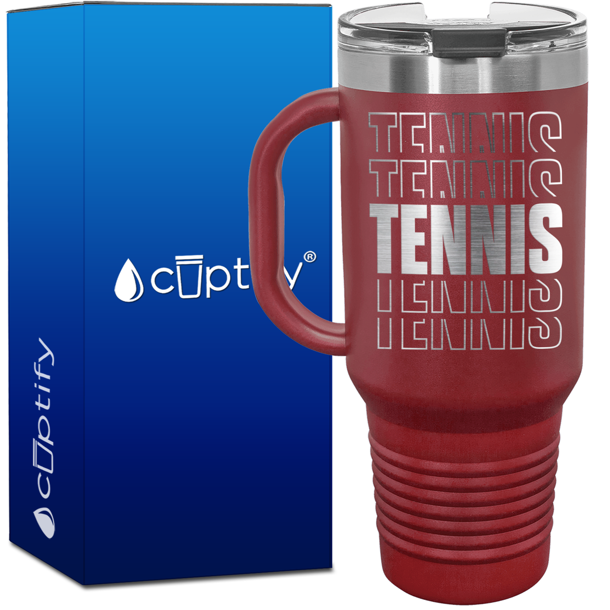 Tennis Tennis Tennis 40oz Travel Mug