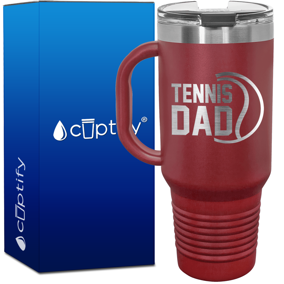 Tennis Dad 40oz Travel Mug