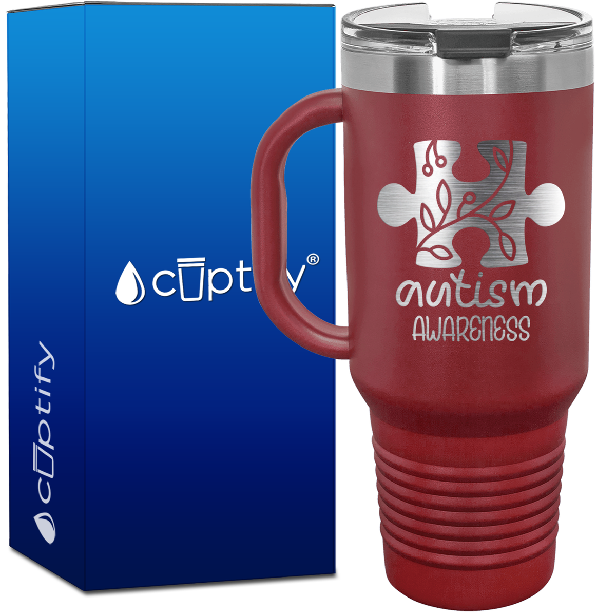 Autism Awareness Puzzle 40oz Autism Travel Mug