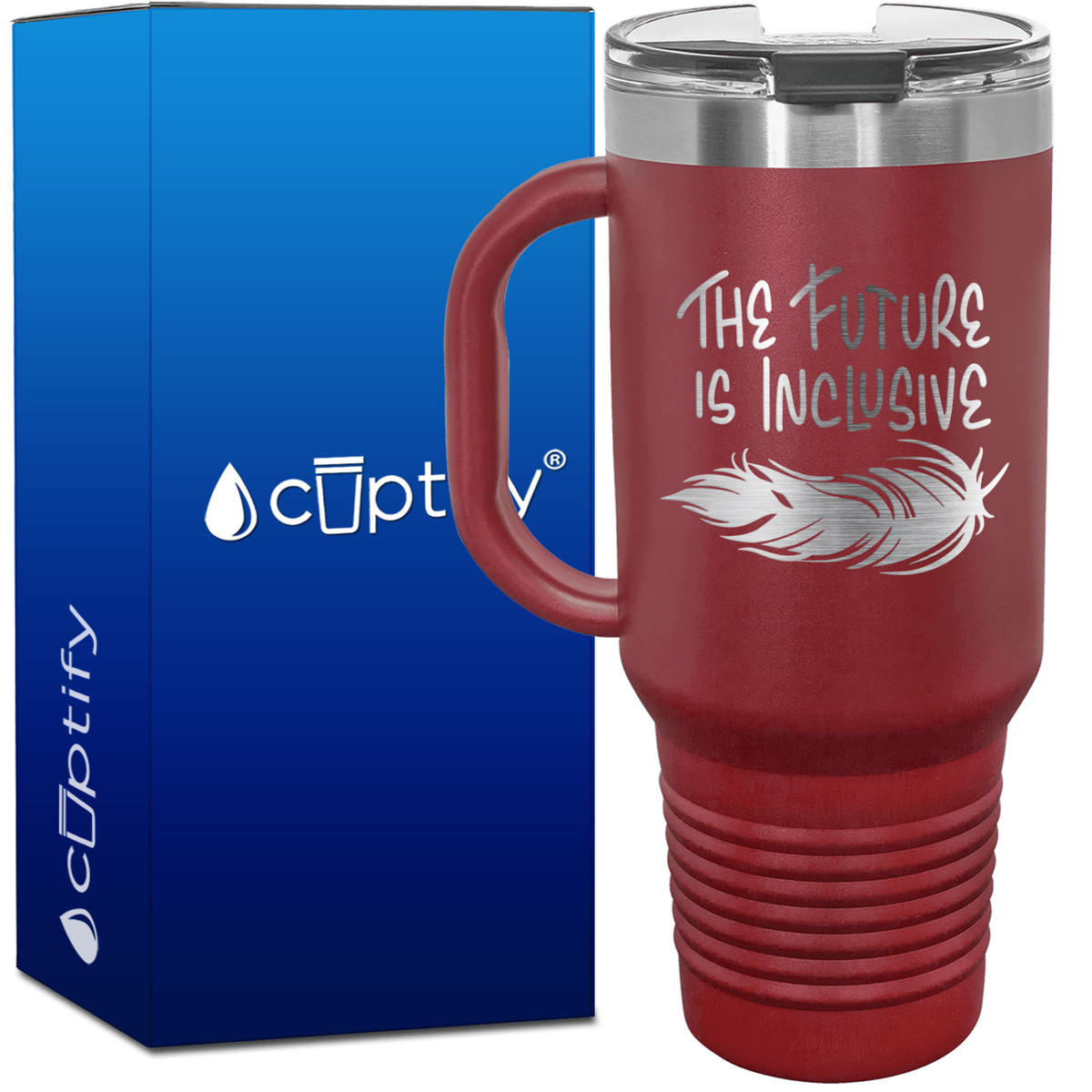 The Future is Inclusive 40oz Autism Travel Mug