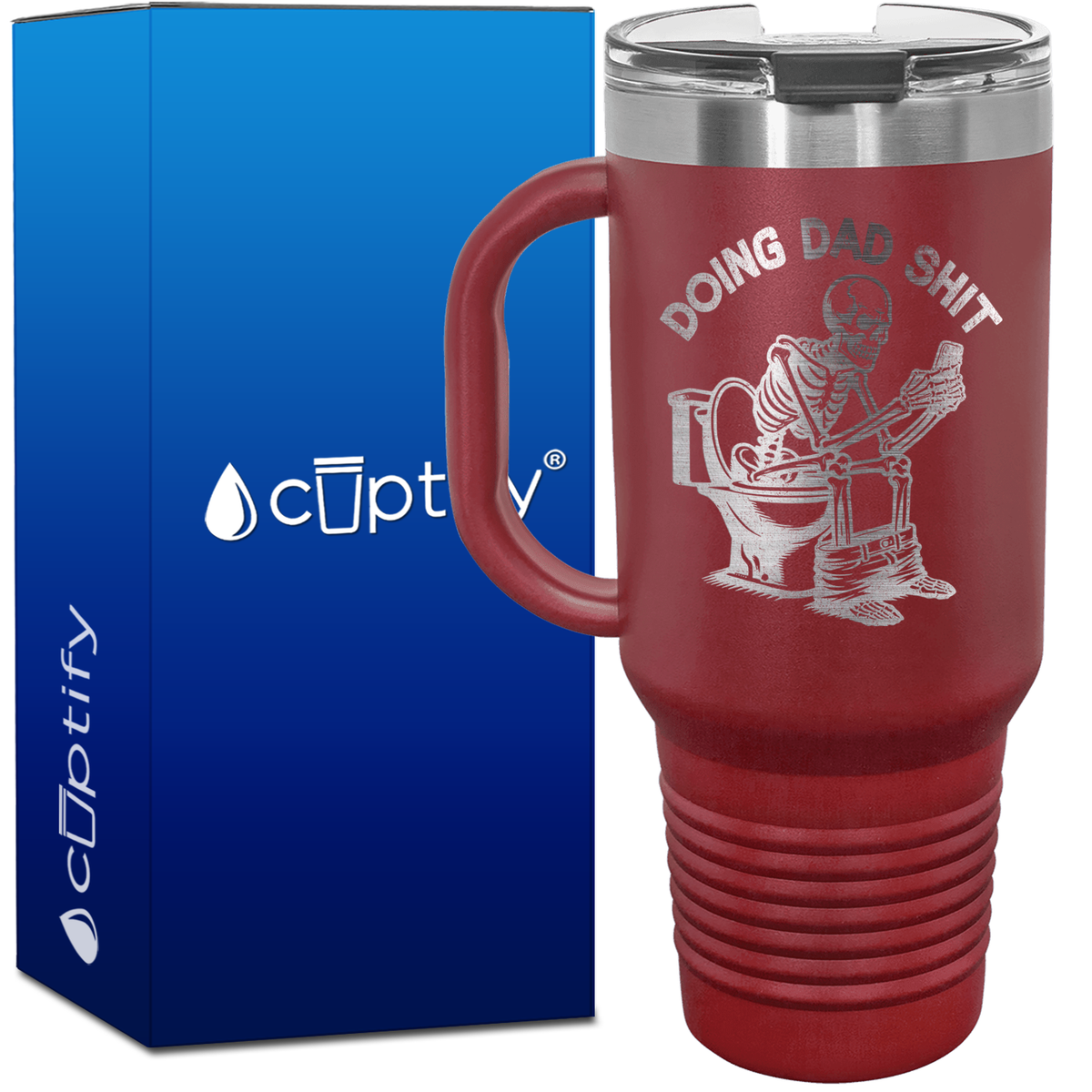 Doing Dad Shit 40oz Funny Travel Mug