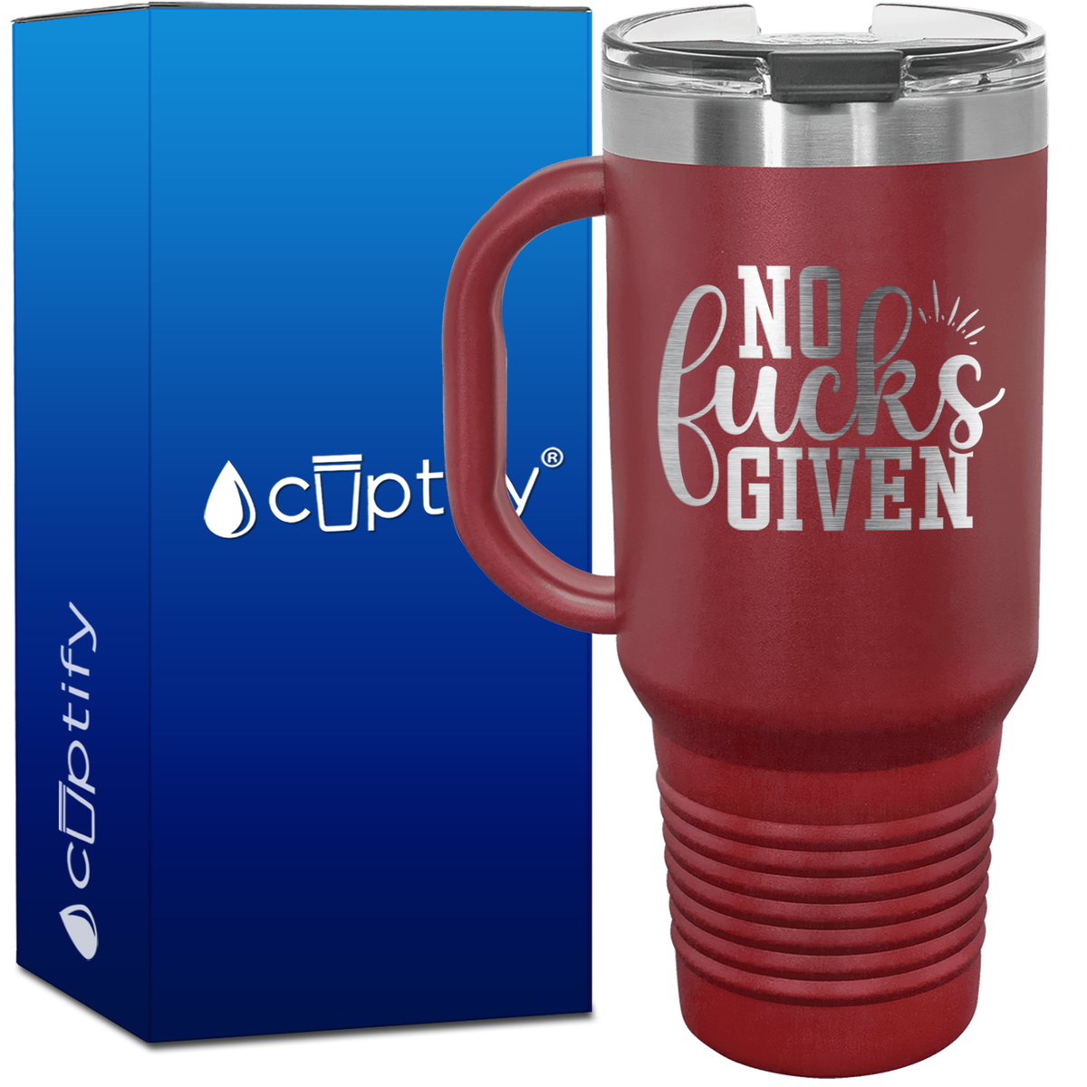 No Fucks Given 40oz Funny Travel Mug