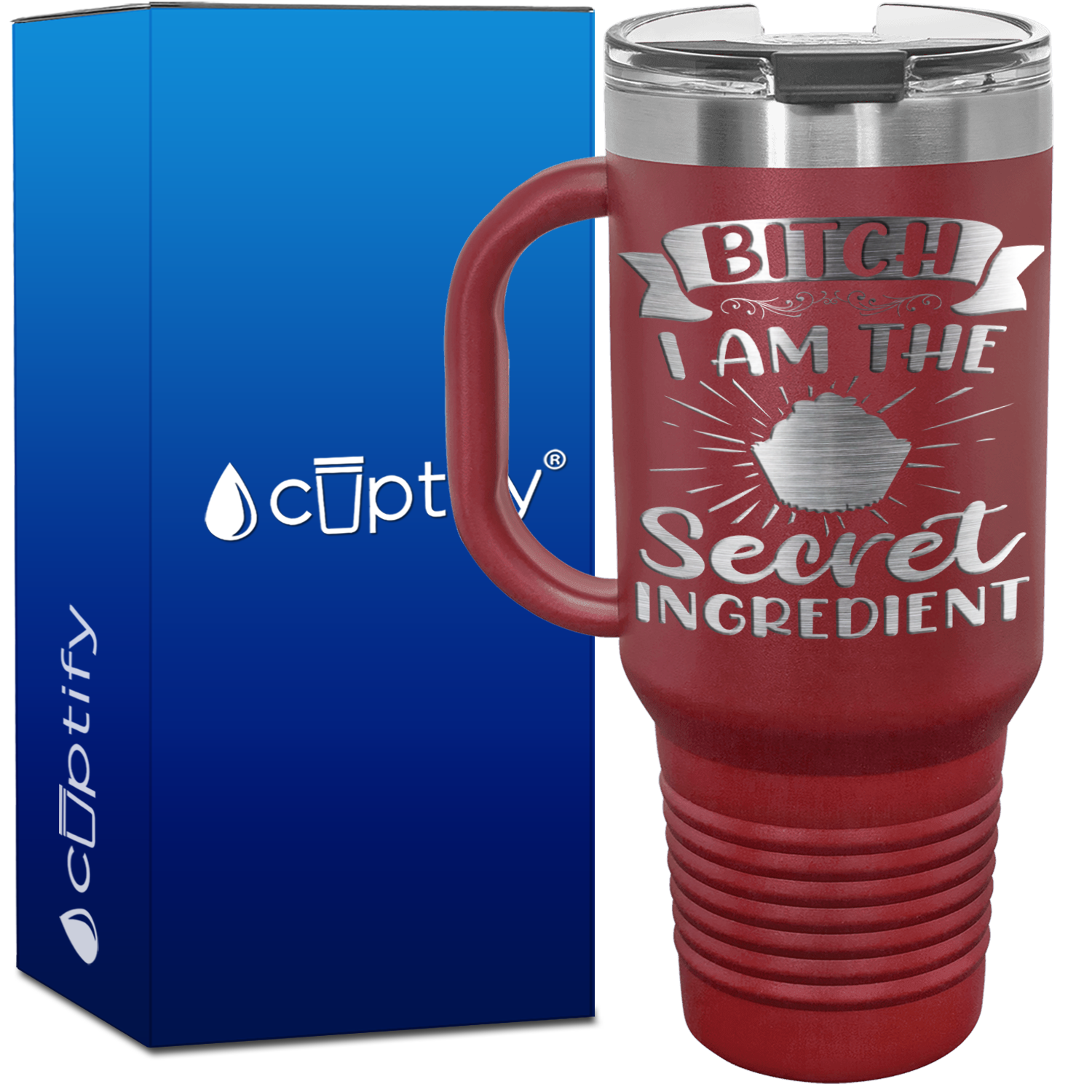 Behind Every Bad Bitch is a Car Seat 40oz Travel Mug