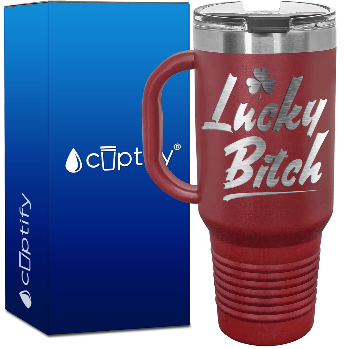 Lucky Bitch 40oz Travel Mug