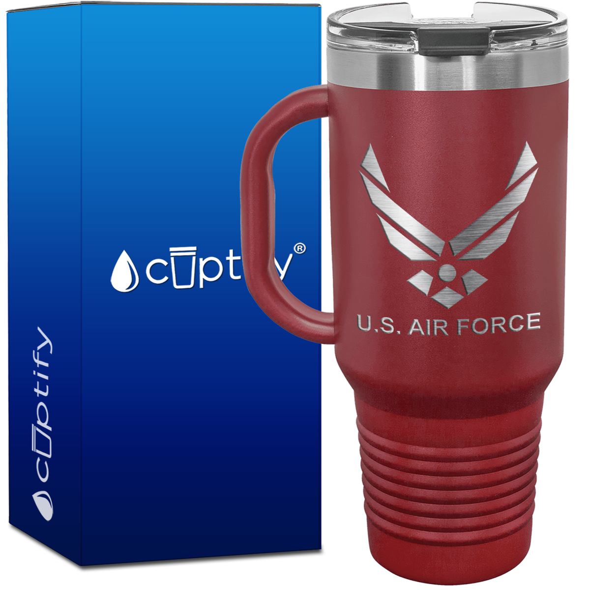Personalized US Air Force 40oz Travel Mug