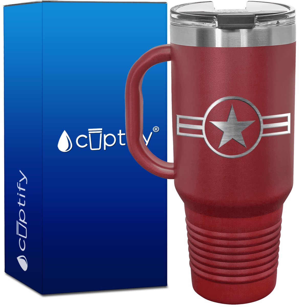 Personalized Retro US Air Force 40oz Travel Mug