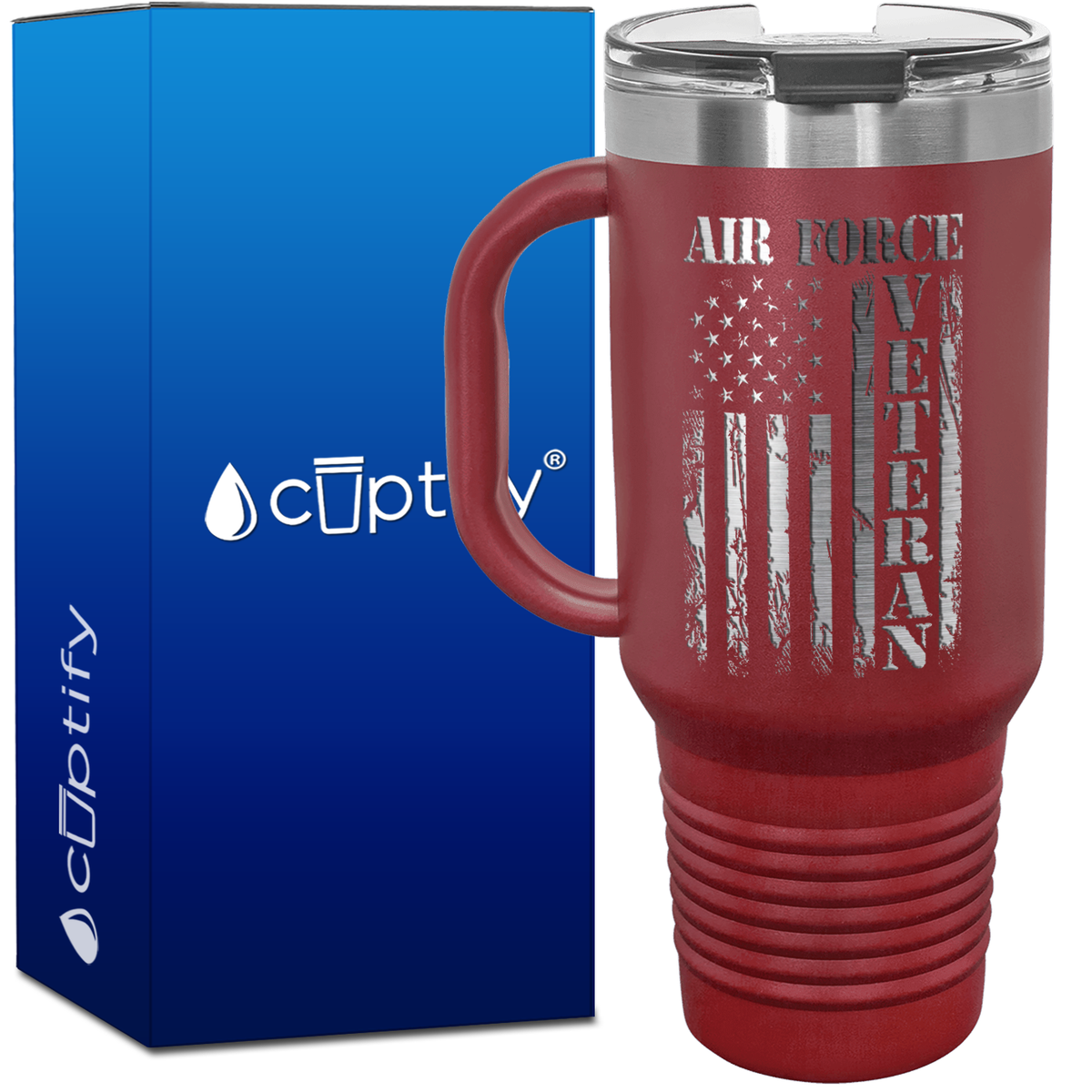Air Force Veteran 40oz Travel Mug