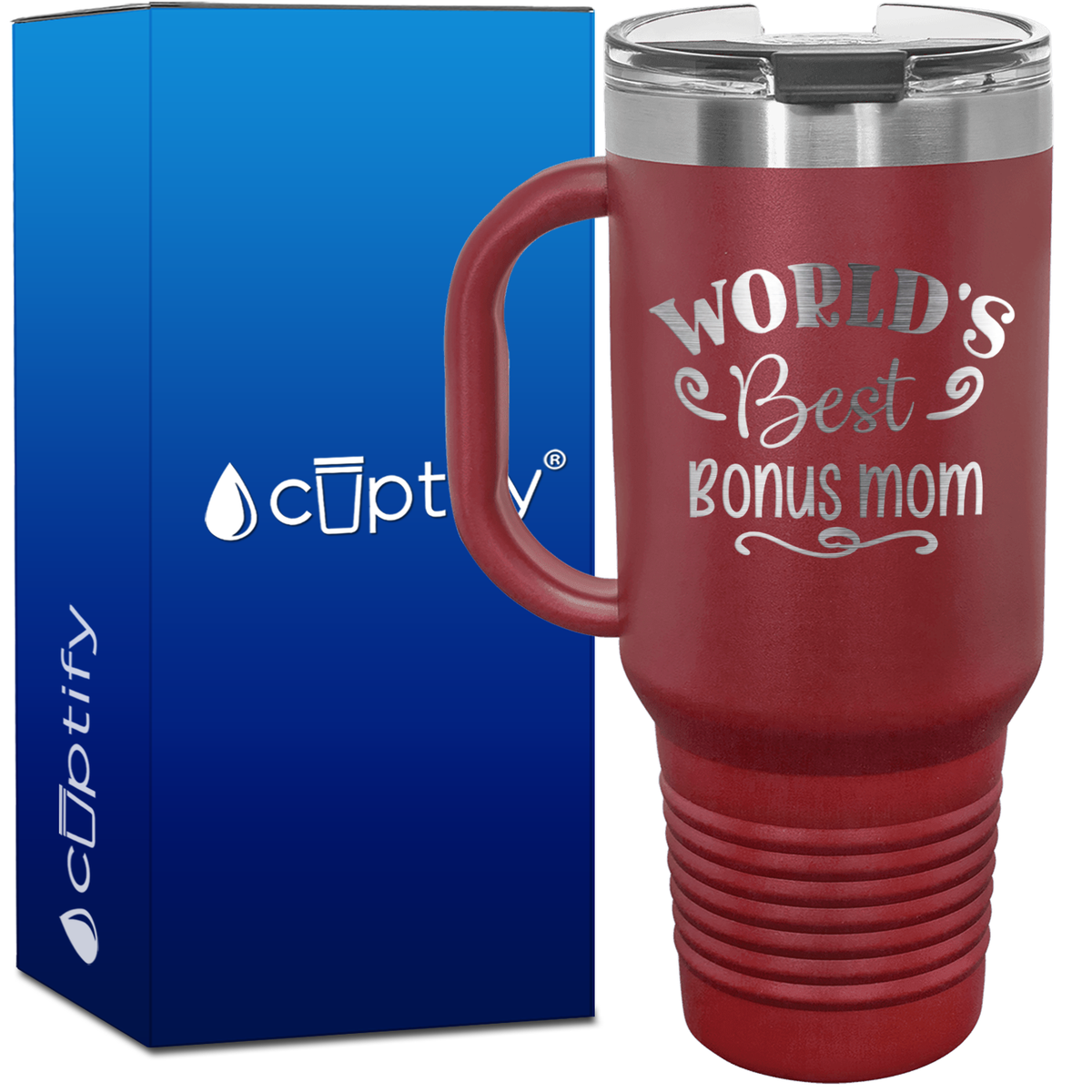 World's Best Bonus Mom 40oz Mom Travel Mug