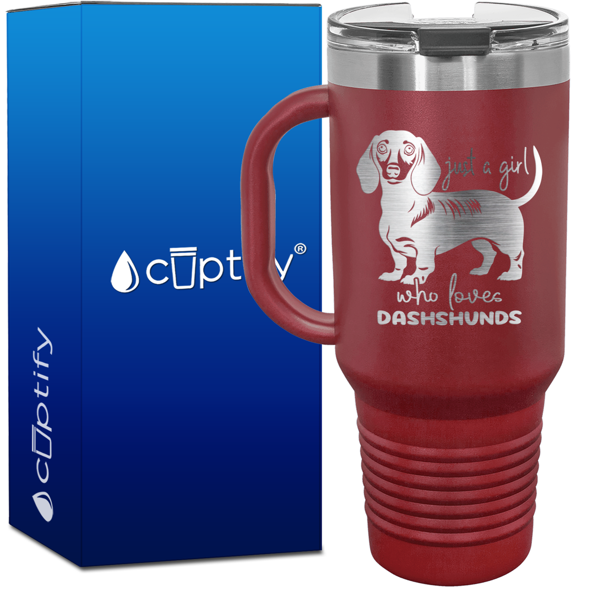 Just a Girl Who Loves Dashshunds 40oz Travel Mug