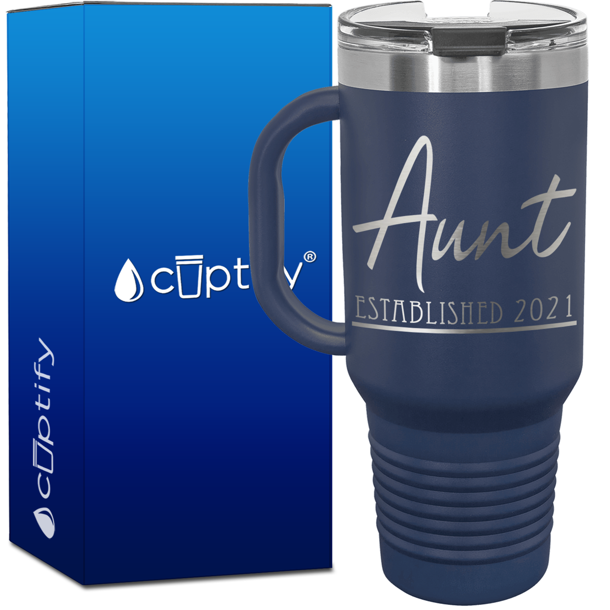 Aunt Established 40oz Aunt Travel Mug