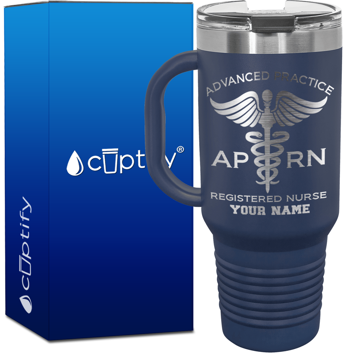 Personalized APRN Advanced Practice Registered Nurse 40oz Medical Travel Mug