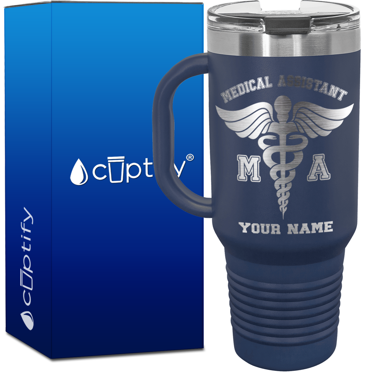 Personalized MA Medical Assistant 40oz Medical Travel Mug