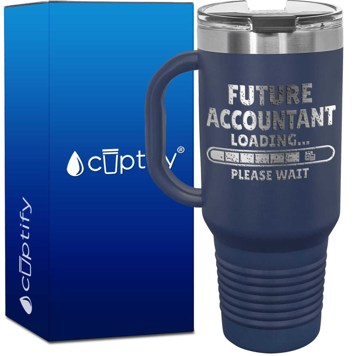 Future Accountant Loading 40oz Accountant Travel Mug