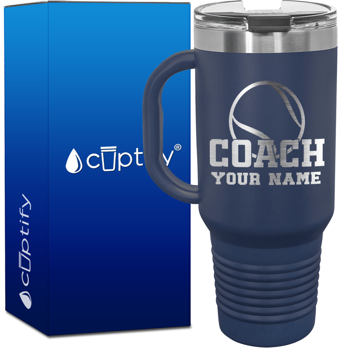 Tennis Coach 40oz Travel Mug