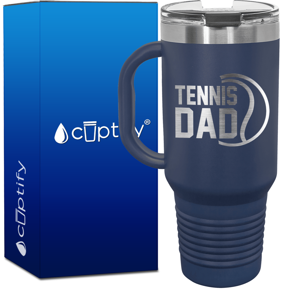 Tennis Dad 40oz Travel Mug