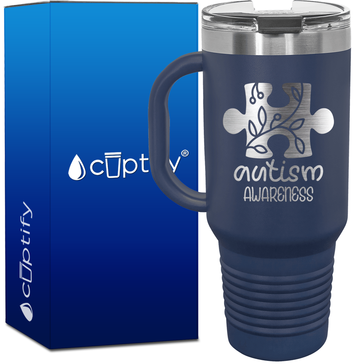 Autism Awareness Puzzle 40oz Autism Travel Mug