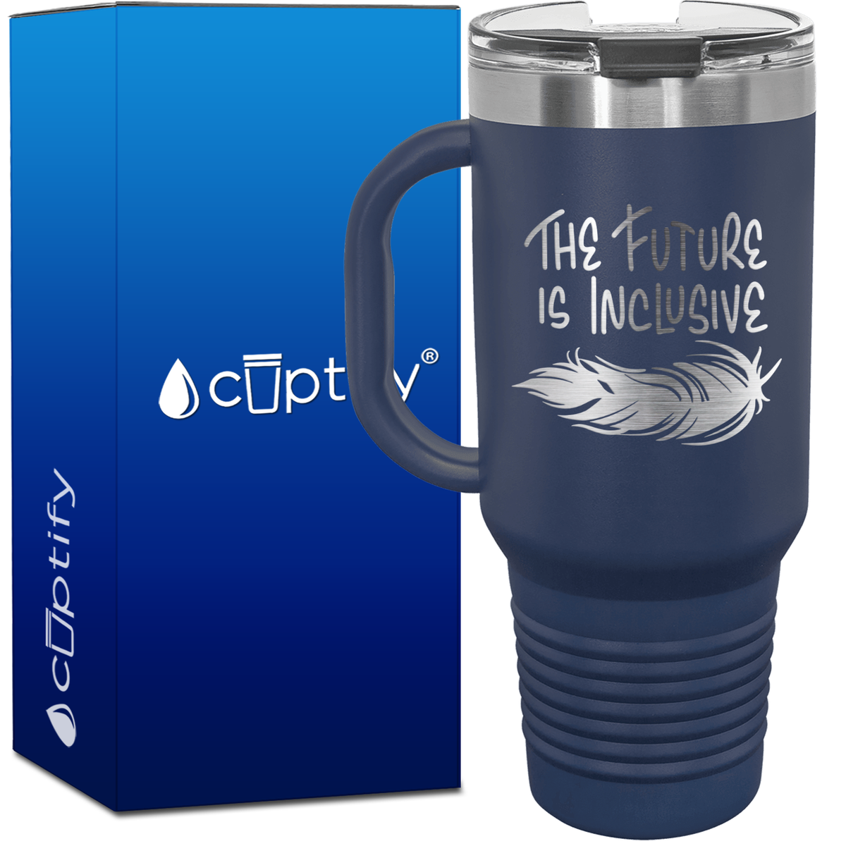 The Future is Inclusive 40oz Autism Travel Mug