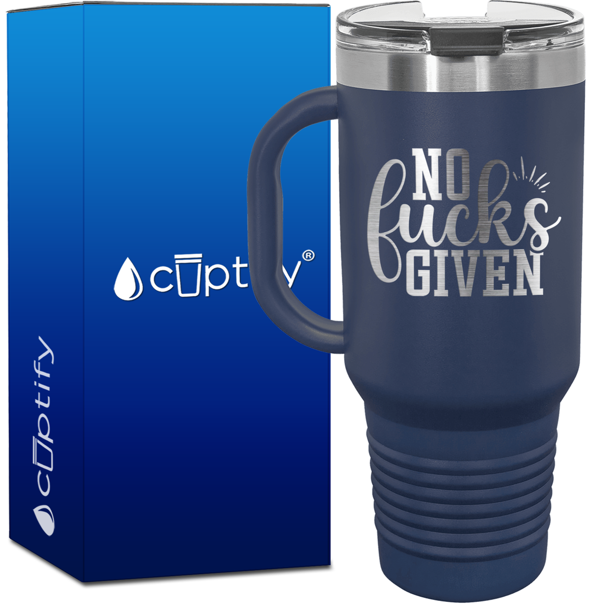 No Fucks Given 40oz Funny Travel Mug