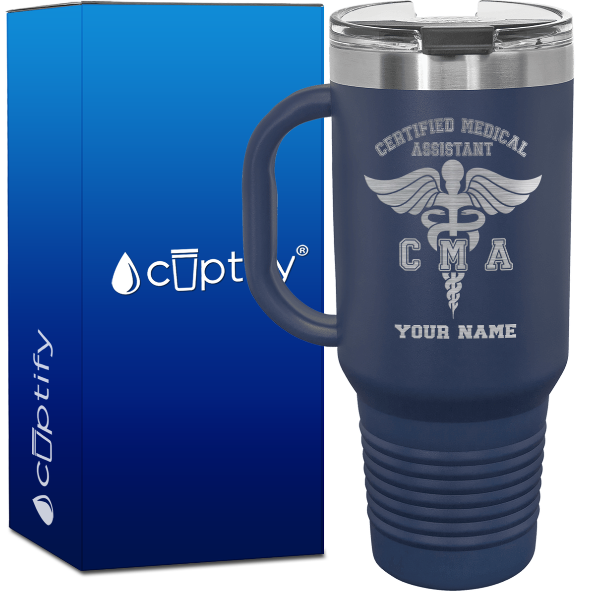 Personalized Certified Medical Assistant 40oz CMA Travel Mug
