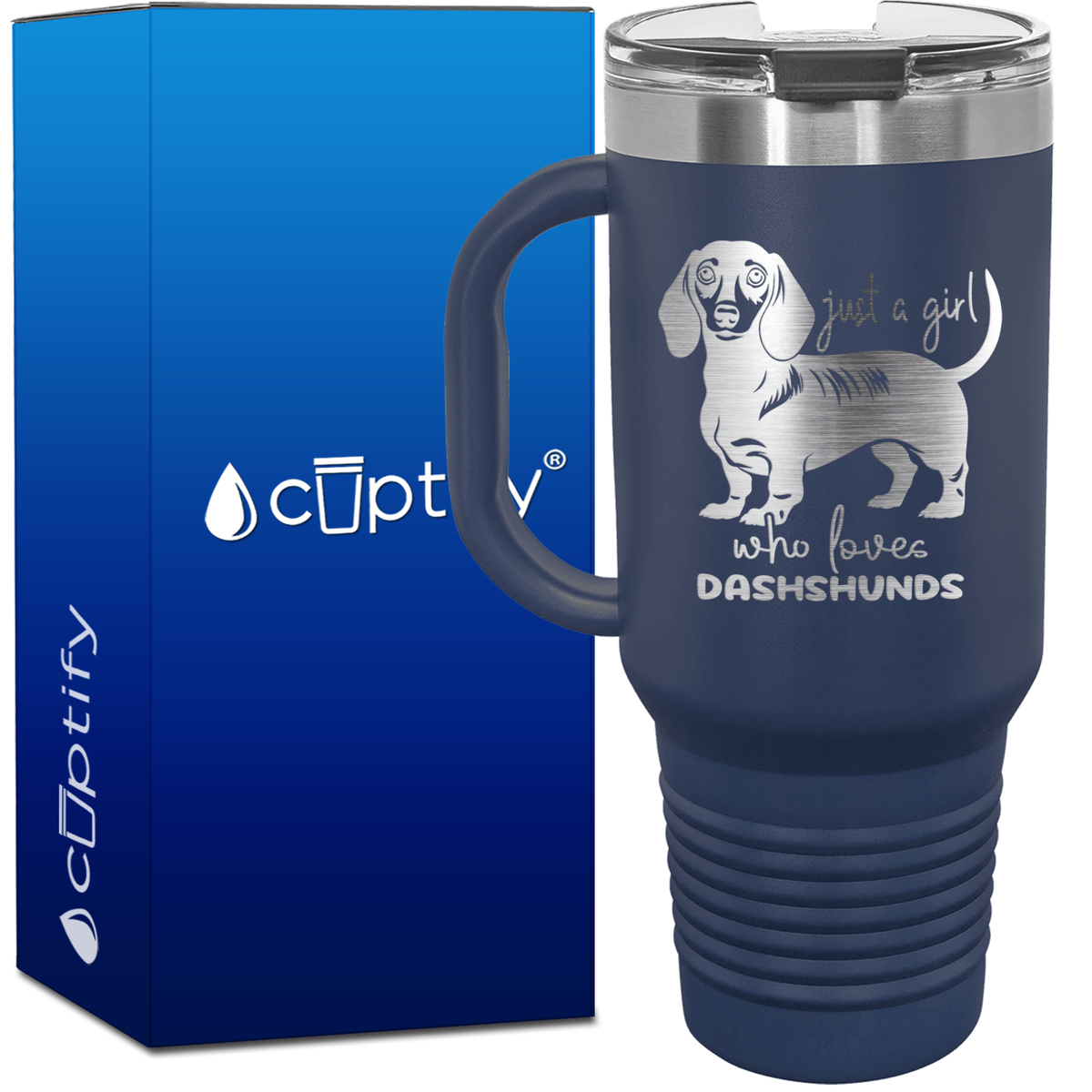 Just a Girl Who Loves Dashshunds 40oz Travel Mug