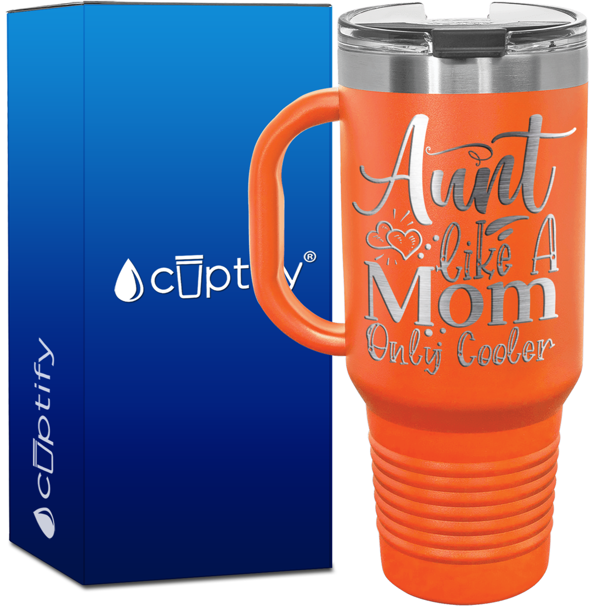 Aunt Like A Mom Only Cooler 40oz Aunt Travel Mug