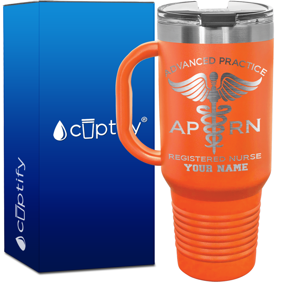 Personalized APRN Advanced Practice Registered Nurse 40oz Medical Travel Mug