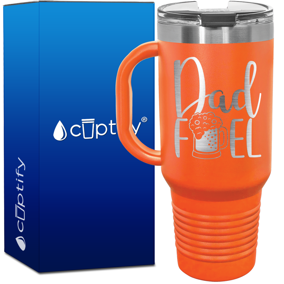 Dad Fuel 40oz Beer Lover Travel Mug