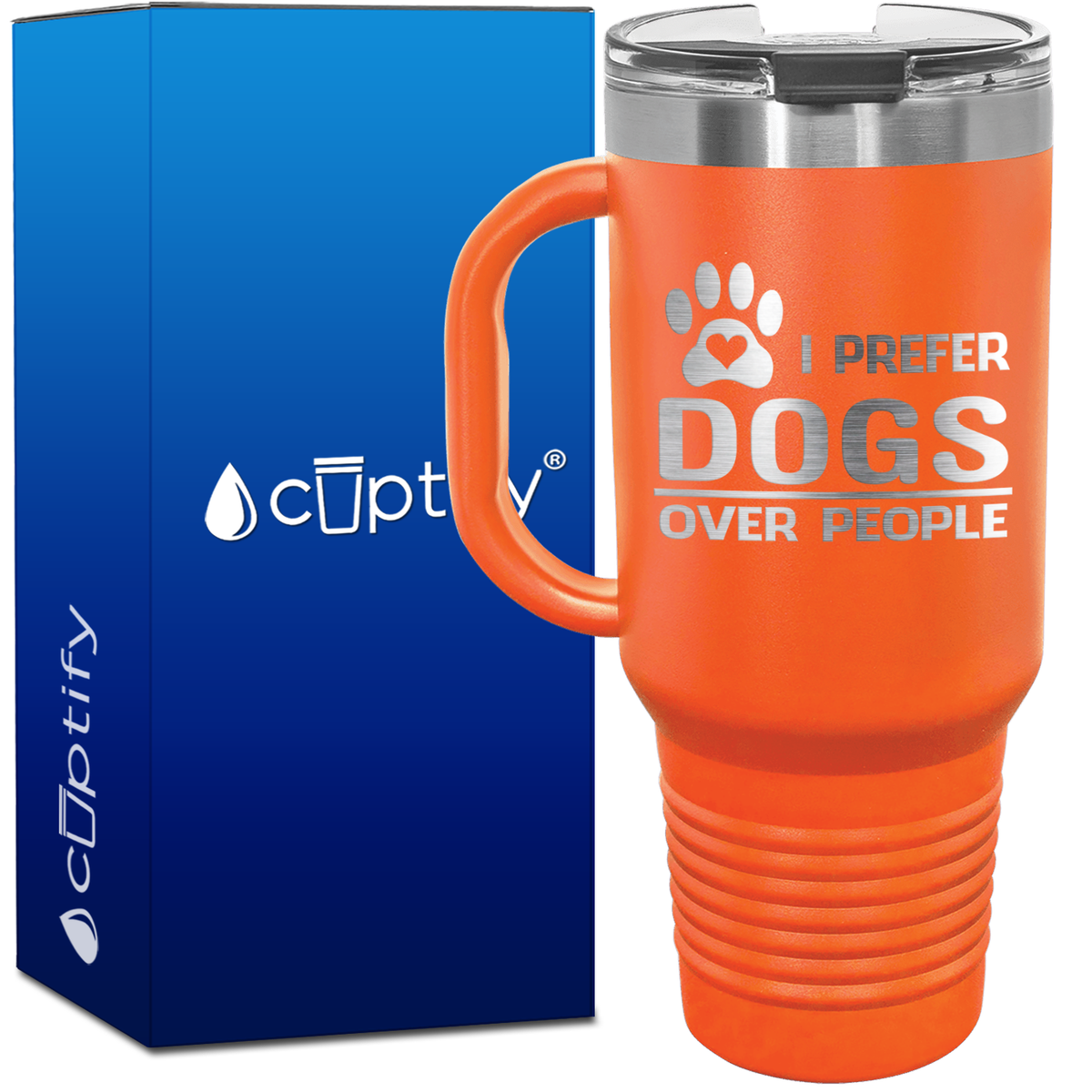 I Prefer Dogs over People 40oz Travel Mug
