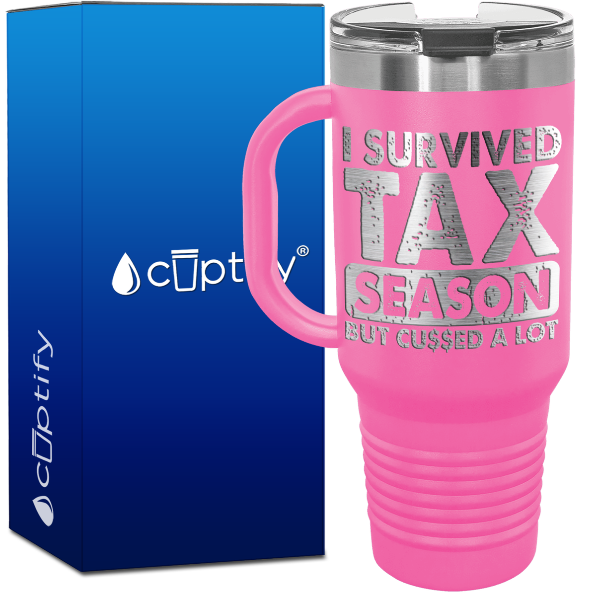 I Survived Tax Season 40oz Accountant Travel Mug