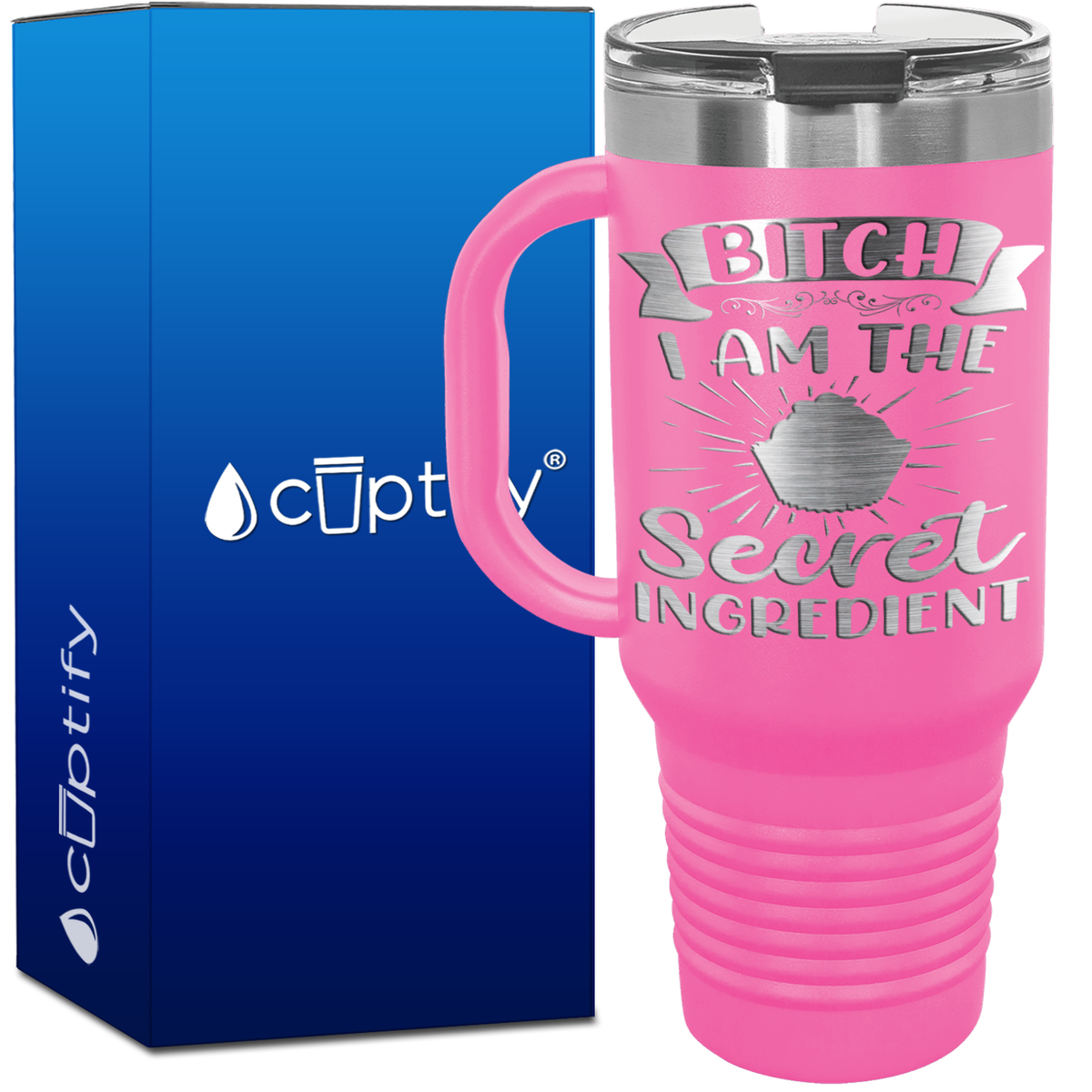 Behind Every Bad Bitch is a Car Seat 40oz Travel Mug