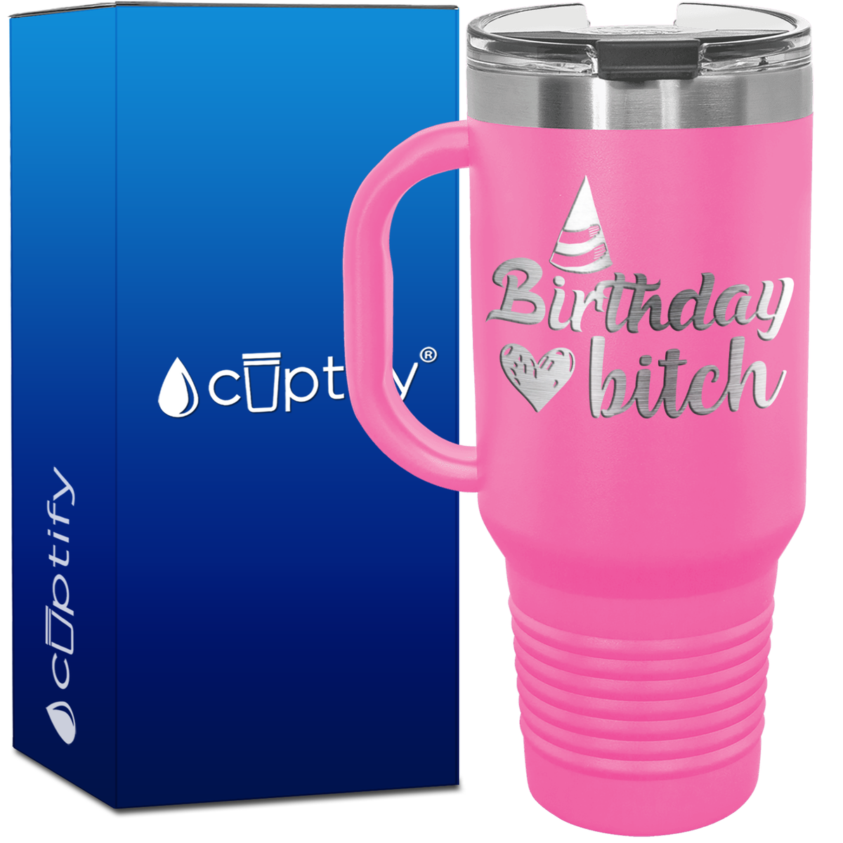 Birthday Bitch 40oz Travel Mug