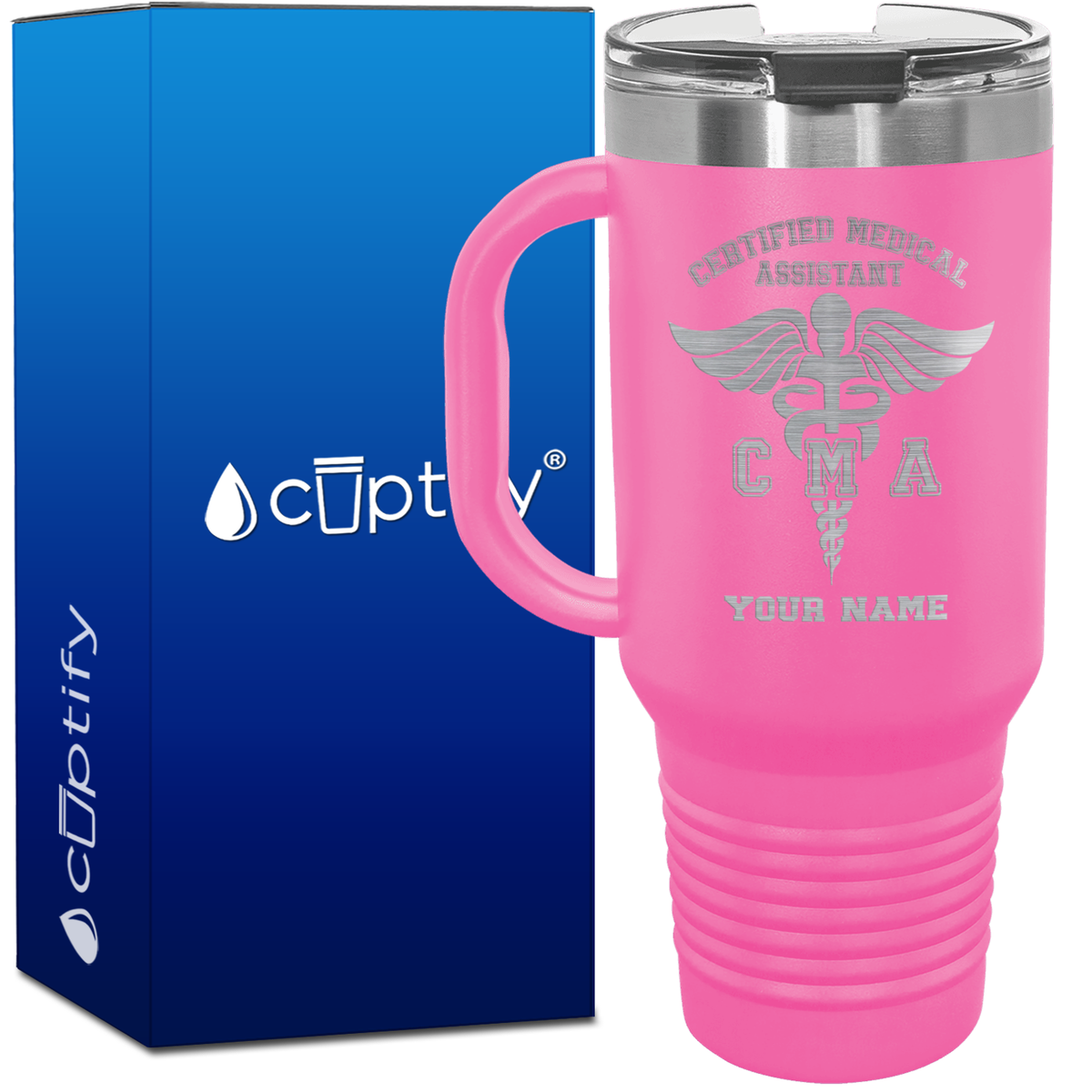 Personalized Certified Medical Assistant 40oz CMA Travel Mug