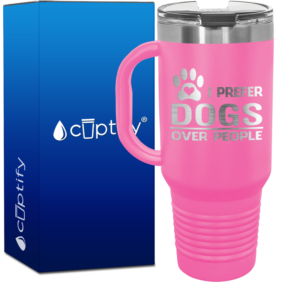 I Prefer Dogs over People 40oz Travel Mug