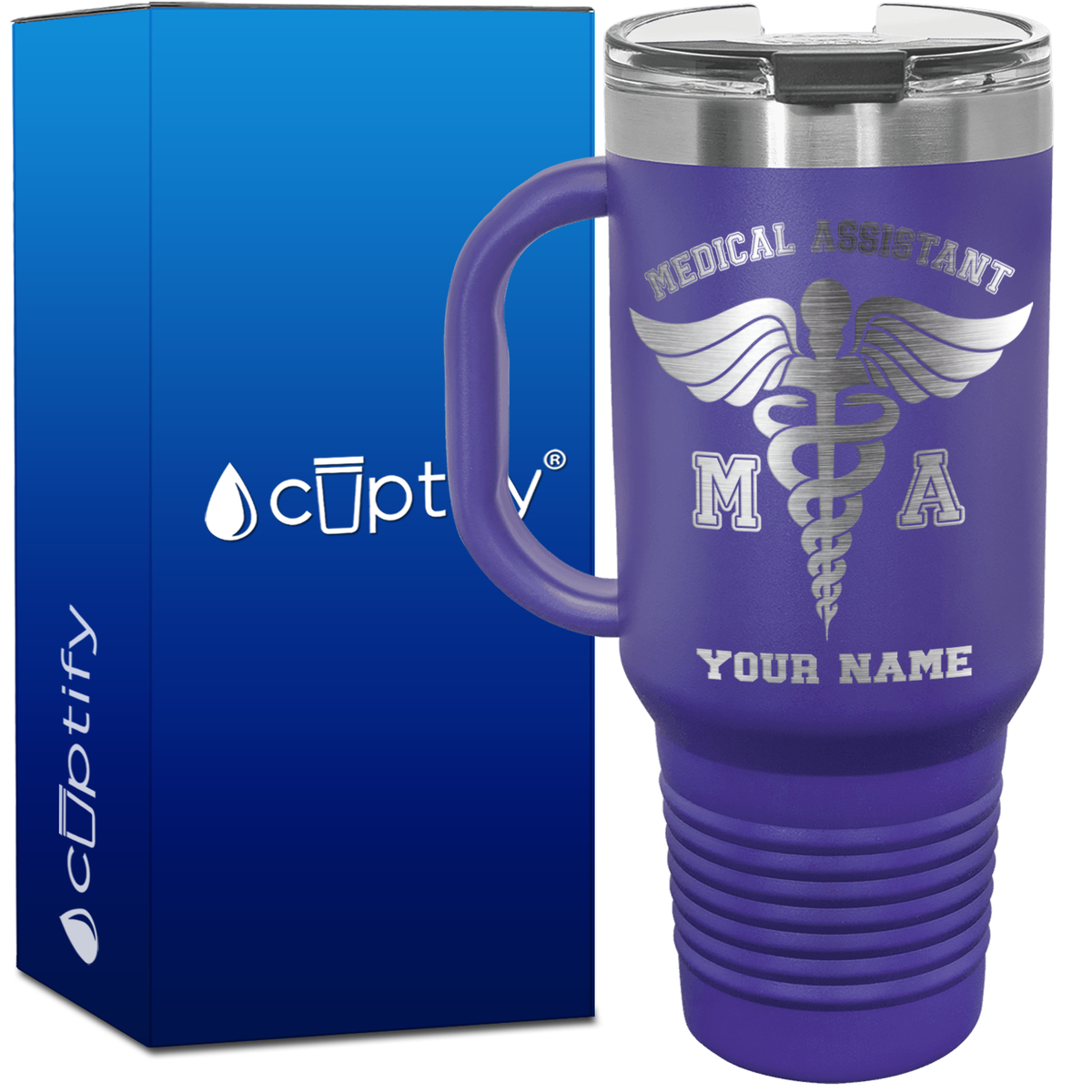 Personalized MA Medical Assistant 40oz Medical Travel Mug